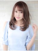 《前地 麻衣》レイヤーカット/ワンカール/モカグレージュ