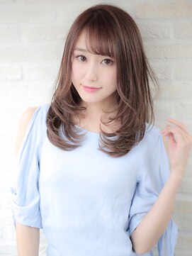 ヘアリゾート粋 新宿三丁目本店 《前地 麻衣》レイヤーカット/ワンカール/モカグレージュ