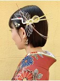 周りと被らない！自分だけの水引きヘアセット