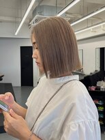 アンドシー(&C.)&nbsp;切りっぱなしボブ//大人ボブ/ハイトーンミルクティー