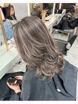 ブレンド 渋谷(BLend)&nbsp;前髪アンブレラカラーこなれミディイメチェンウェーブパーマ