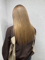 アジールヘア 所沢プロペ通り店(agir hair)&nbsp;ミルクティーブロンド似合わせカットメルティカラーブリーチ所沢