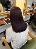 ワンレンボブ前下がりショート内巻きワンカール鎖骨ミディアム