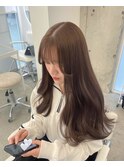 柔らかいベージュ/ブリーチ無しダブルカラー