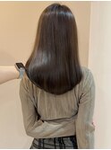 オリーブグレージュ 透明感カラー 髪質改善トリートメント 艶髪