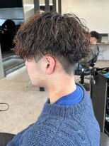 シャドウパーマメンズカットスパイラルパーマツイスパ波巻き