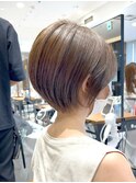 “岩田莉奈”地毛風縮毛矯正美髪髪質改善ショートボブ　新宿