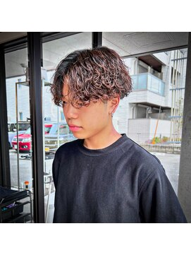 髪屋 紬 メンズ/メンズパーマ/メンズカット/波巻きパーマ