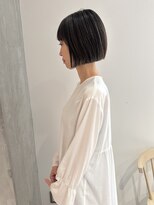 ヨーク(YOKE)&nbsp;YOKE 切りっぱなしボブミニボブオリーブアッシュグレージュ