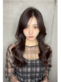 くびれヘア　ラベンダーアッシュ　ヨシンモリ　ワンホンヘアー