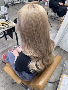 プライズ アイリス 池袋東口店(prize Iris) ミルクティーベージュカラーダブルカラーケアカラー