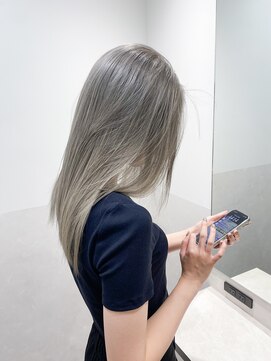 サロウィン 那覇店(SALOWIN) 美髪ホワイトブロンドホワイトグレージュラベンダーミルクティー