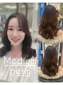 アピッシュ ギンザ(apish ginza) 浅子小百合/顔周りもかわいい！！韓国風パーマ