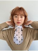 ミディアム暗めカラーデザインカラーフェイスフレーミング