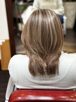 ウニヘアー(uni hair)&nbsp;ハイライト＋髪質改善大人の上品ヘア