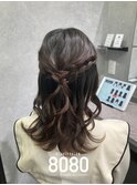 ハーフアップ