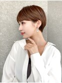 ハンサムショート/丸みショートボブ/20代30代40代50代/顔周り