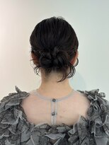 ミンクスオーバー(MINX OVER) 【ヘアセット】ふわふわシニヨン×カチモリ ボブ