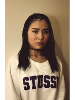 ゴーゴーヘアー(GOGO HAIR)&nbsp;毛先を残した地毛ブレイズ