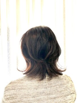 クオリス 上福岡店(QUALIS) ダークアッシュ/外ハネ/くびれヘア/ウルフ/40代50代60代/白髪染