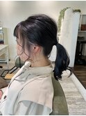 結んでも可愛いおくれ毛スタイル!