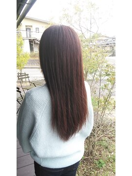 ナンバーエイト(number eight) しっとりうる艶サラサラスカーレット×髪質改善ストレート