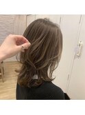 #外ハネレイヤー#こなれブラウン#髪質改善#長浜#ブリーチ
