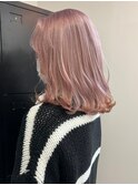 ba888_ハイトーンベビーピンクヘルシースタイルウェーブ巻き