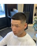 クルーカット×スキンフェード/ベリーショート