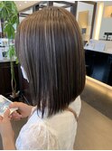 ハイライトたっぷり透明感カラー
