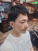 ラボーテイサミヘアーイースト(La.beaut'e ISAMI HAIR EAST) MEN’S HAIRハイライトマッシュパーマ〈理容室〉東浦和メンズ