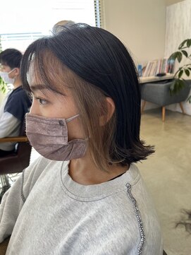 ラ メール ヘア デザイン(La mer HAIR DESIGN) インナーカラー/ミルクティーベージュ