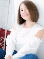 アルバハナレ 横浜(αlba HANARE)&nbsp;関内/髪質改善/ペールベージュ×大人かきあげボブ！a