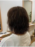 波巻き風パーマ