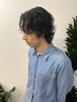 メンズカット ミディアム パーマ レイヤーカット