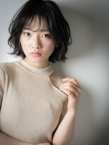 カバーヘア ブリス 戸田公園西口店(COVER HAIR bliss)&nbsp;似合わせカットアッシュブラック外ハネボブ204t戸田公園30代40代