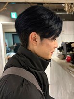 ザ マイル(The mile)&nbsp;センターパートビジかじメンズカットナチュラル韓国風コンマヘア