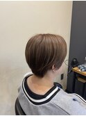 ショート×ベージュカラー【アルター鎌取店　今吉】