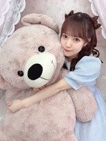 透色ドロップ佐倉なぎちゃん＊立体リボンハーフツイン＊まゆ