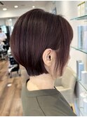 ★30代40代50代★髪質改善カラー大人ショートボブ根元パーマ