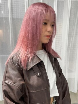 スウィープ(sweep) ケアブリーチ/ダブルカラー/ピンクベージュ/ハイトーンカラー