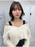 @shin__sandボブウルフ/ネビージュ/小顔/ワンレン/大阪梅田