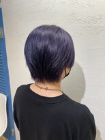 アジールヘア 池袋東口店(agir hair)&nbsp;ブリーチ1回~ダークラベンダーネイビー池袋東口