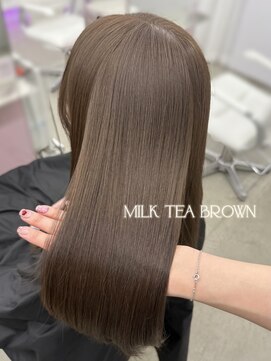 エヌアイ オモテサンドウ(ni omotesando) ☆透明感ミルクティーブラウン まろやかカラー☆