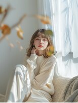 ダンケシェーン(Danke Schon) ふわバングな美フォルム☆ひし形っぽミディ