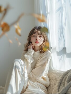 ダンケシェーン(Danke Schon) ふわバングな美フォルム☆ひし形っぽミディ