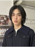 =メンズボブ/スパイキーショート/ブルーブラック/MEN’S HAIR