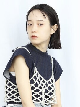 ピークアブー アヴェダ アトレ恵比寿(PEEK-A-BOO AVEDA) 大人可愛い　切りっぱなしボブ　ぱっつん　簡単ヘアアレンジ