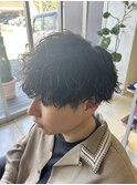 波巻きパーマ
