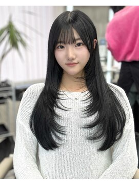 レイヤーカット艶髪ハッシュカットウルフカット